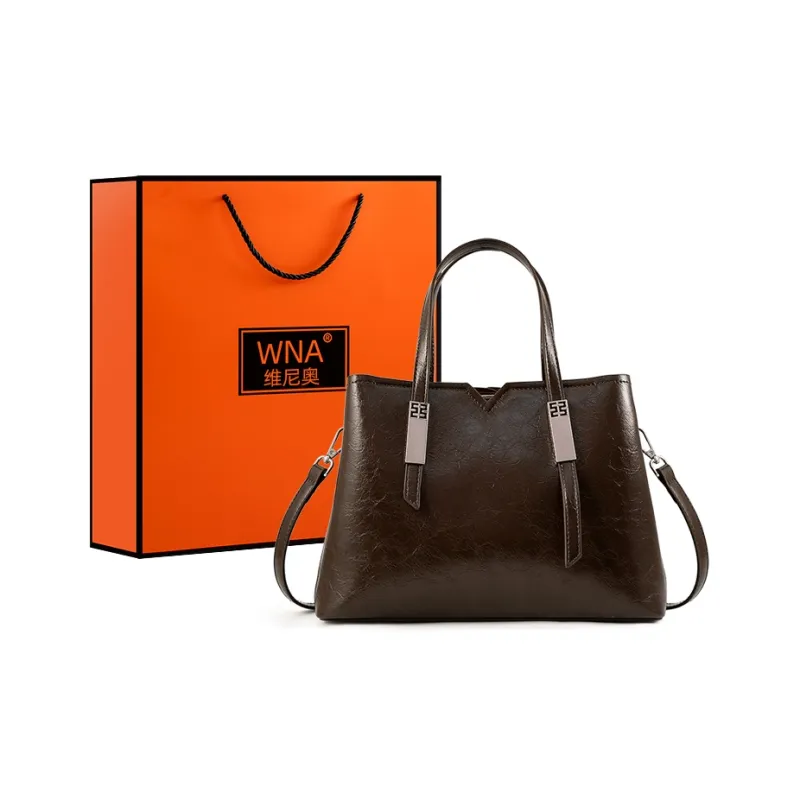 Vigno Synthetic Leather Handbag Women's Red/Khaki/Coffee/Black-0