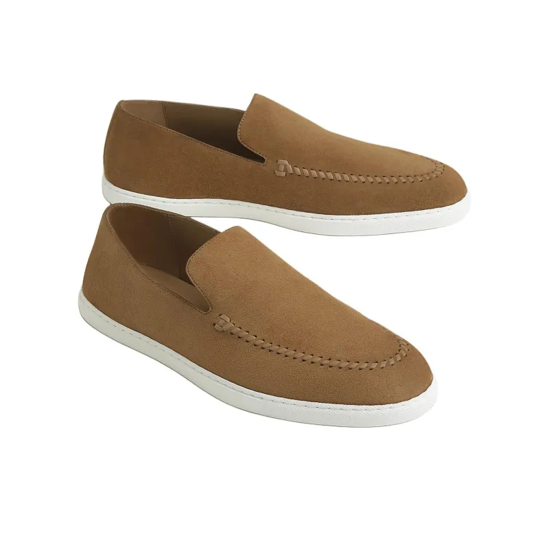 HERMES Julian Loafers Men's Brown-2