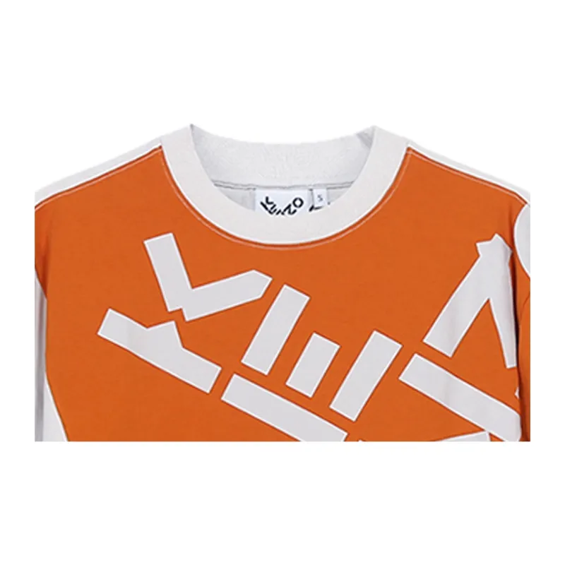 KENZO T Shirts Men Gray Orange-4