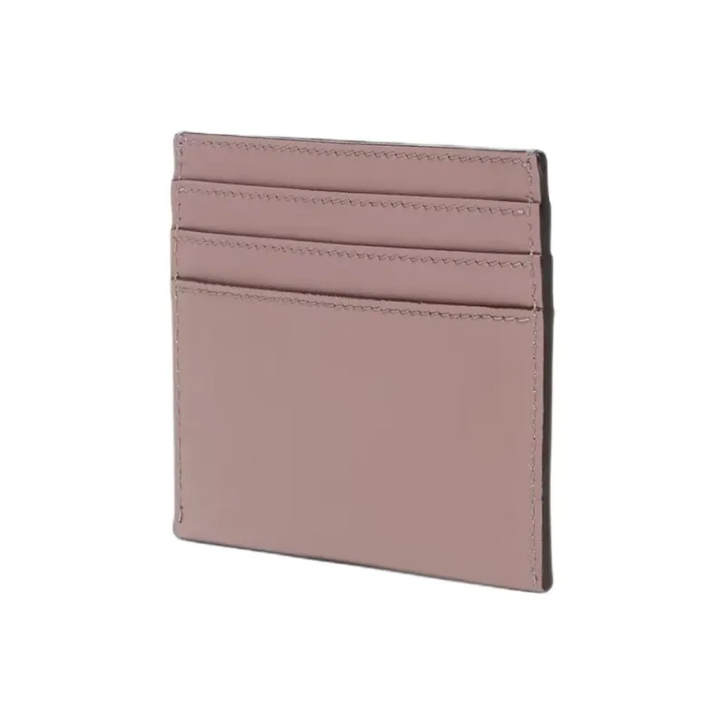 FENDI FF Diamonds Series Calfskin Card Holder Women's Pink-1