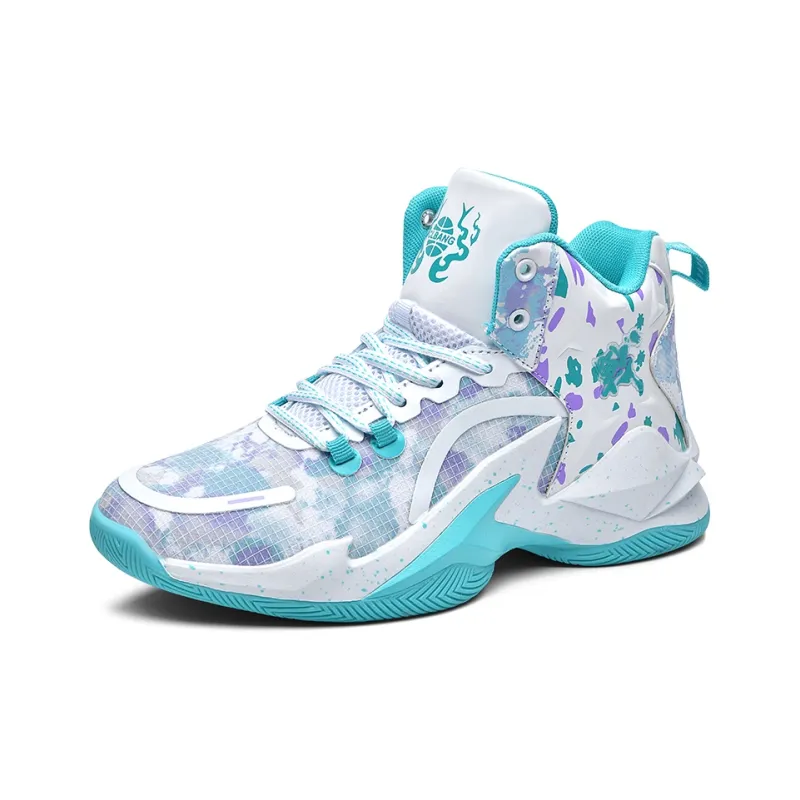 SOURCE Basketball Shoes Unisex High Top White Purple/White Gray/White Moon/White Blue-10