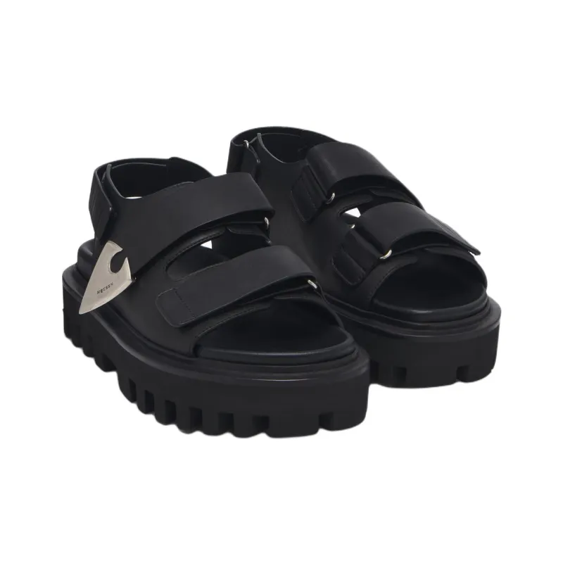 Alexander McQueen Parachute Strap Sandals 5cm Women's Black-2