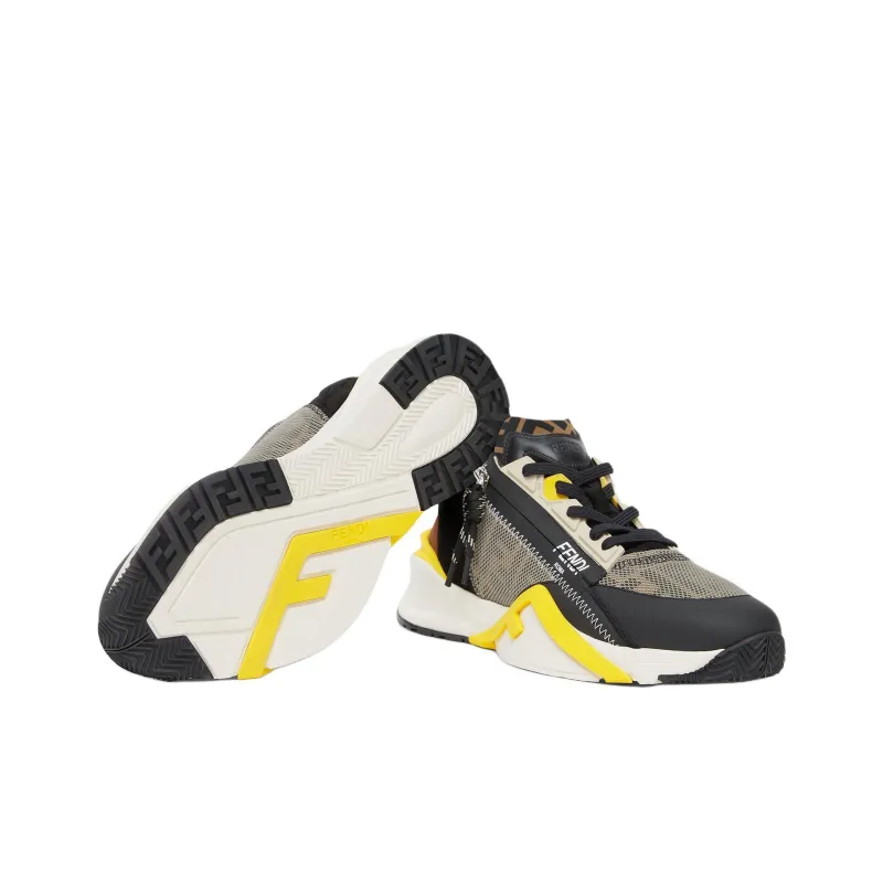 FENDI Flow Lace Up Sneakers-5