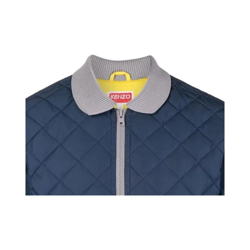 KENZO Two tone Diamond quilt Jacket-4