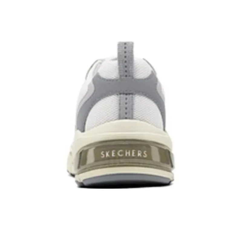 Skechers Anti Slip Wear Resistant Low Top Chunky Sneakers Women's White Gray-2