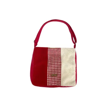 SUN ERATH&U Woolen Shoulder Bag Women's Red