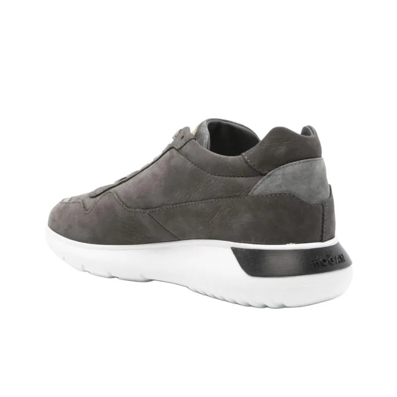 HOGAN Logo patch Suede Sneakers-3