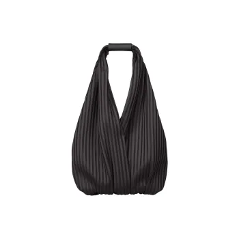 ISSEY MIYAKE Polyester Tote Bag, Shopping Bag, Handbag Women's Black