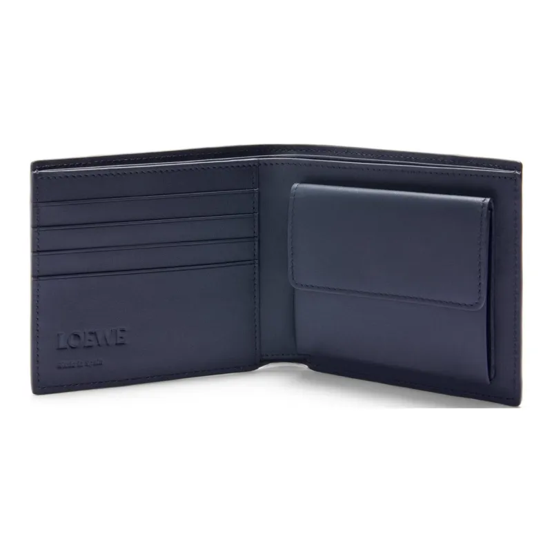 LOEWE Calfskin Wallet Men's Sand & Tropical Green-1