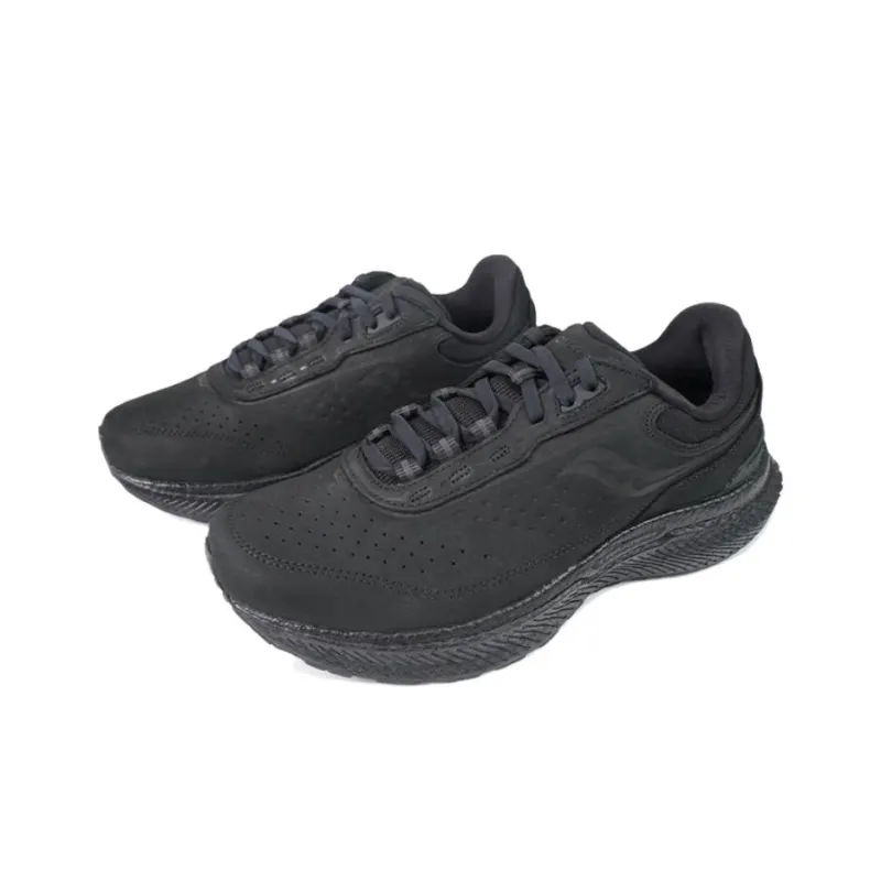 Saucony Triumph 21 Shock Absorbers With Slip Resistant Features Low Top Casual Running Shoes Unisex Black-2