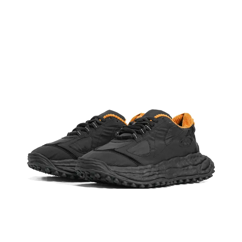CROOKED CARD Anti Slip And Wear Resistant Height Increasing Low Top Casual Shoes Unisex Black-3