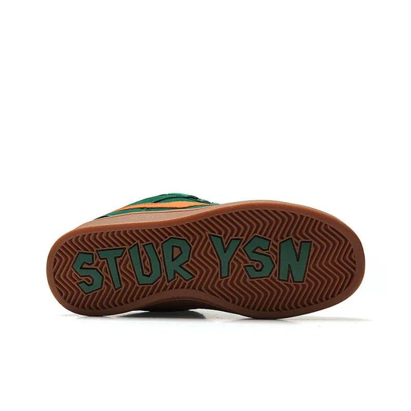 STUR YSN Wear resistant And Lightweight Low Top Skateboard Shoes Women's Green-6