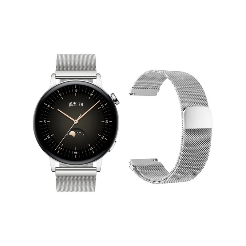 Vobafe Watch Band Huawei Compatibility Stainless Steel Material-0