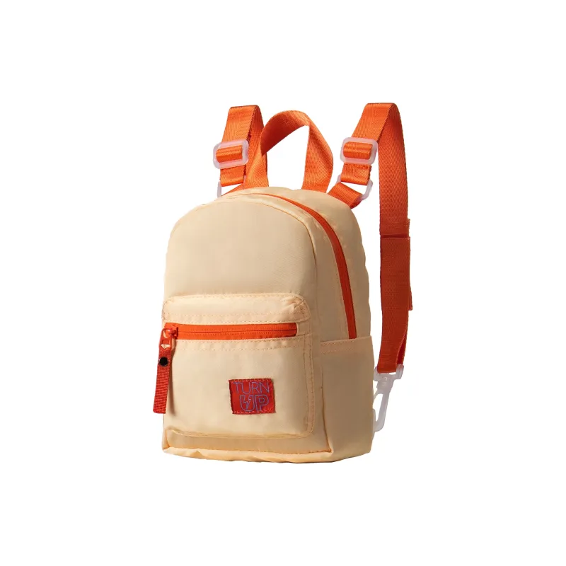 TURN UP Polyester Backpack Regular Unisex Beige-1