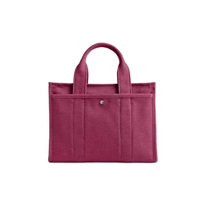 COACH Cargo Canvas Bag, Tote Bag, Shopping Bag, Shoulder Bag, Crossbody Bag, Handbag Medium Size Women's Pink & Silver-2
