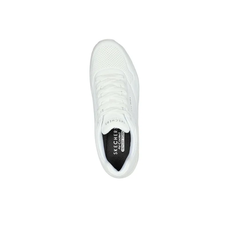 Skechers Uno Shock Absorbers With Slip Resistant And Abrasion Resistant Properties Low Top Casual Shoes Men's White-3