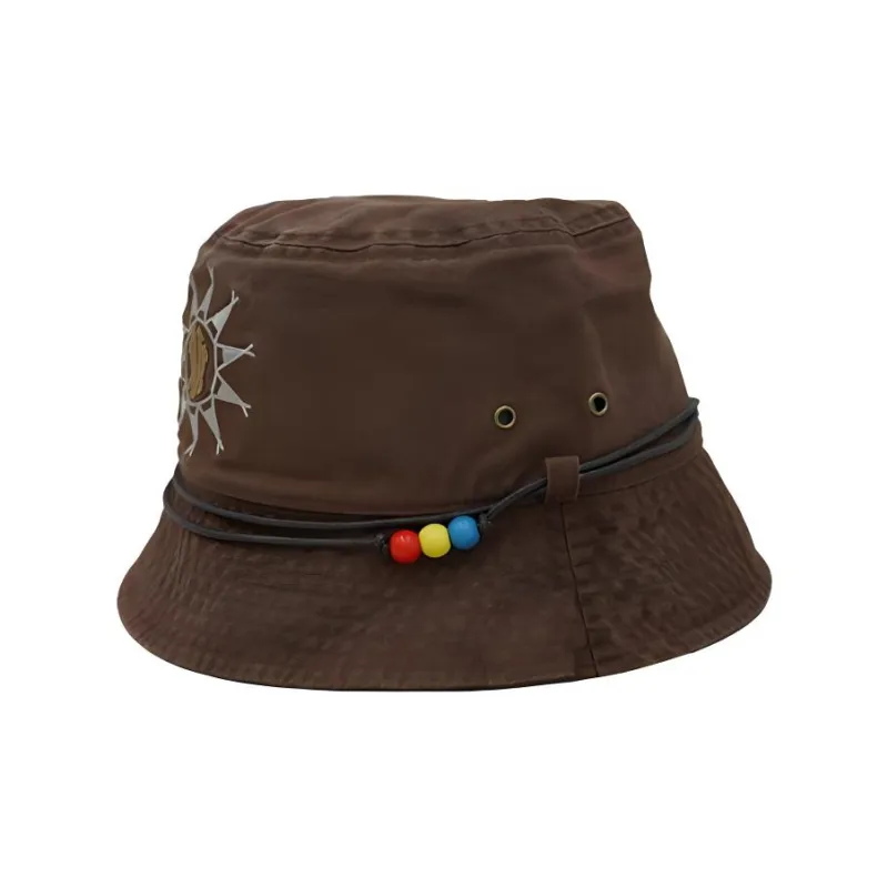 Anta Irving Series Enzyme Wash Bucket Hats Unisex Chestnut Brown-2