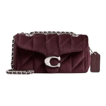 COACH Tabby Fabric Crossbody Bag Shoulder Bag Small Size Women's Plum Joy