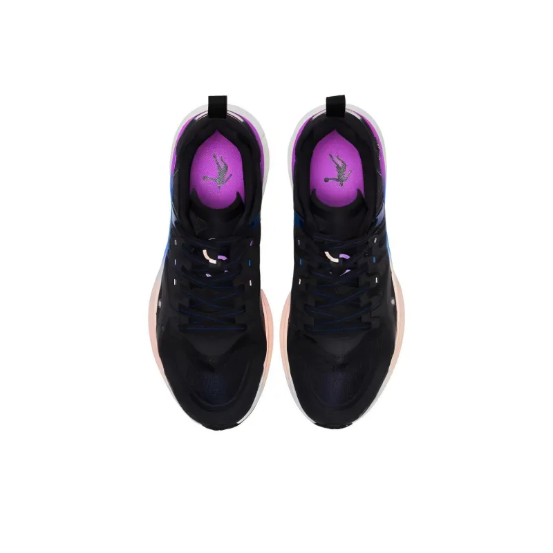 QIAODAN Shadow S-Type Impact-Resistant Lightweight Low-Top Running Shoes Men's Black Pink-1