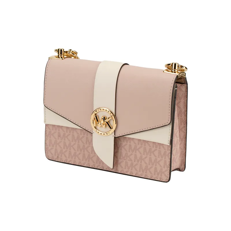 MICHAEL KORS Greenwich Leather Envelope Bag, Shoulder Bag Trumpets Women's Ballet Pink-2