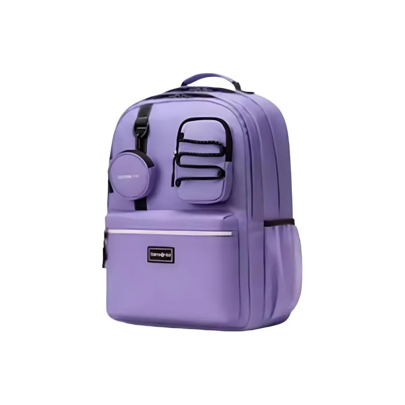 SAMSONITE Fabric Backpack Medium Size Unisex Purple-1