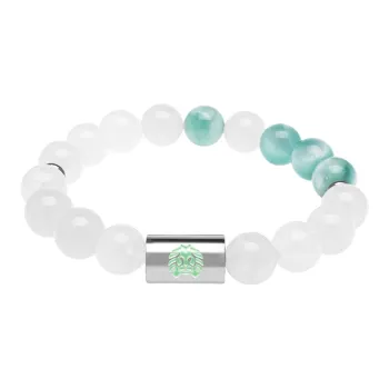 Rastaclat Chalcedony Small Lion Chinese Style Jade Bracelet Unisex