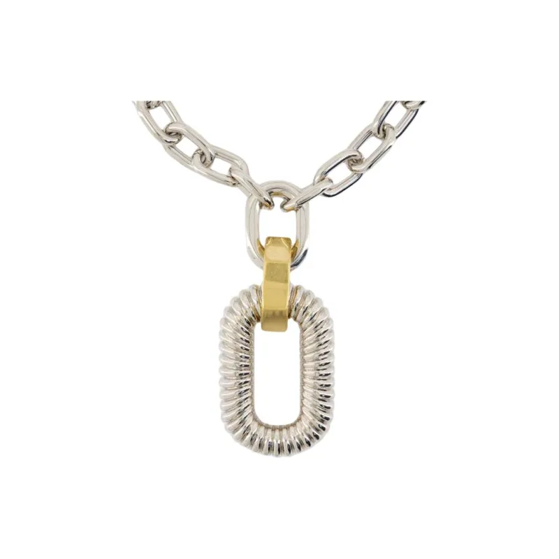 Paco Rabanne Xl Link Animation Godron Necklace-0