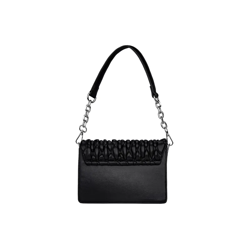 MQ PU Cloud Bag Shoulder Bag Portable Crossbody Bag Shoulder Bag Regular Women's White/Black-10
