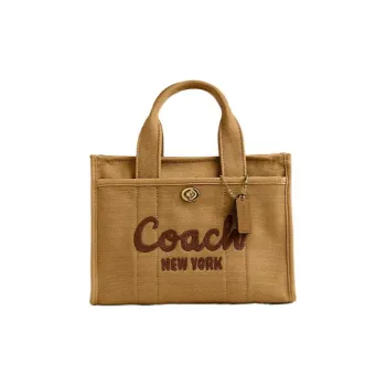 COACH Cargo Canvas Bag Tote Bag Shopping Bag Shoulder Bag Crossbody Bag Handbag Medium Size Women's Ginger Yellow