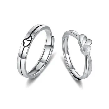 GLOIRE S999 Fine Silver Rings Unisex Exquisite Luxe Niche Design Advanced Touch Romantic Date Versatile Commute