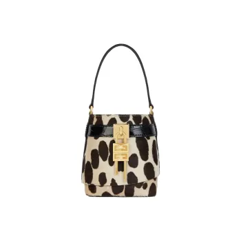Givenchy Calfskin Handbag Women's Black & Beige