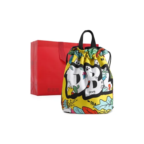 Dubaolu Fabric Backpack Large Size Unisex Black