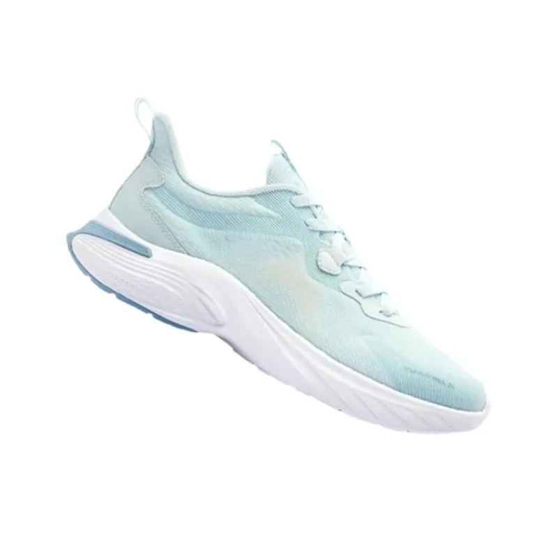 QIAODAN Anti Slip And Wear Resistant Lightweight Low Top Running Shoes Men's Pink Blue White-2