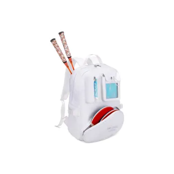 ZUOFEIFAN Fabric Sports Training Backpack Unisex Iridescent White/Dazzle Black