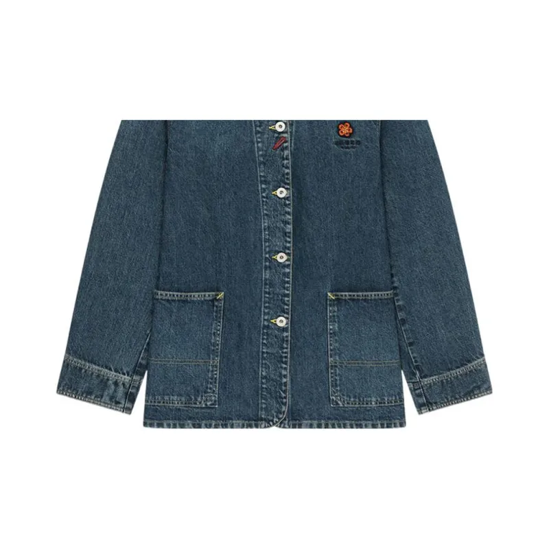 KENZO Pouch-pocket Denim Shirt Jacket-6