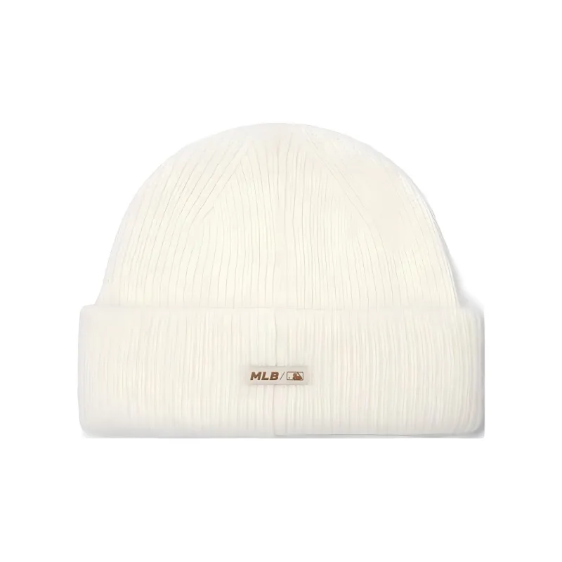 MLB Rabbit Fur Blend Beanies Unisex White-1