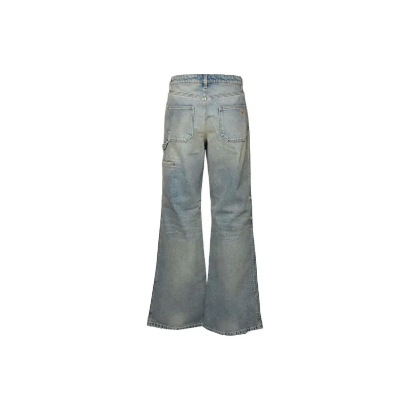 COURREGES Denim Baggy Pants-1