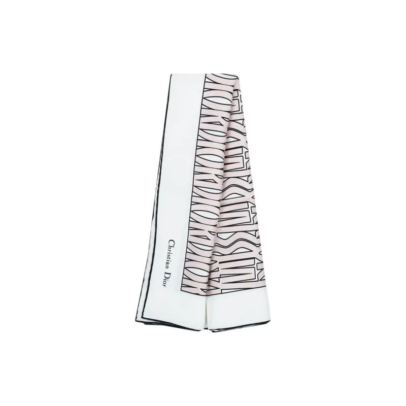 DIOR Silk Scarves Women's White-0