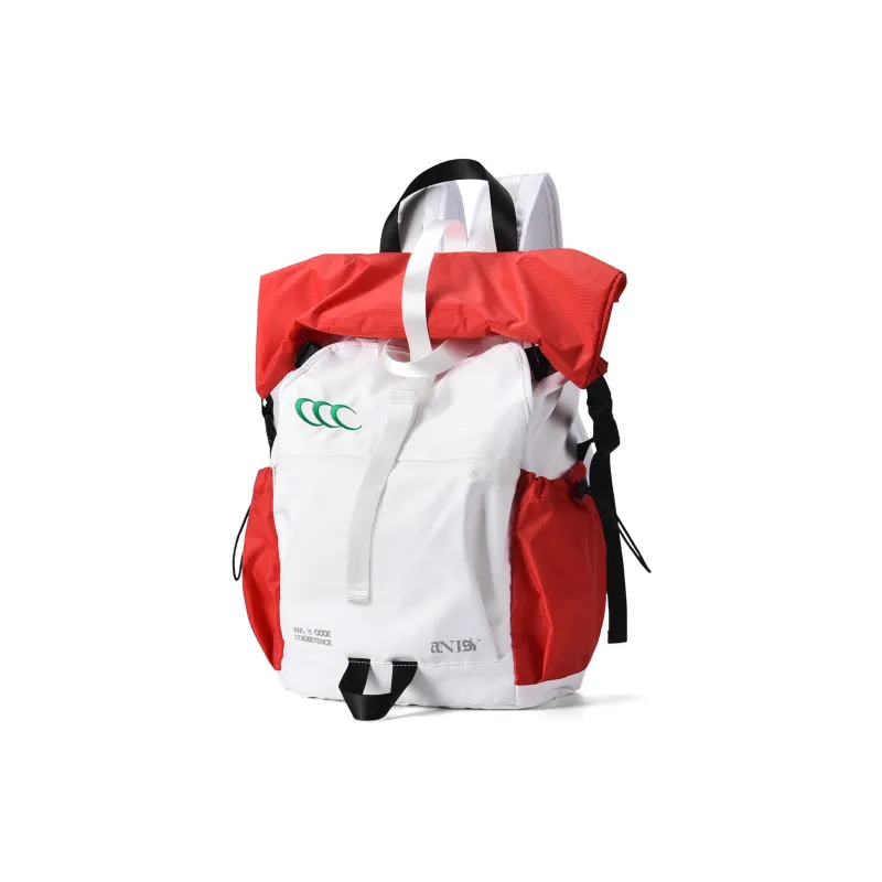COEXISTENCE Polyester Everyday Commute Travel Backpack Regular Unisex Color Block Patchwork Multicolor-1