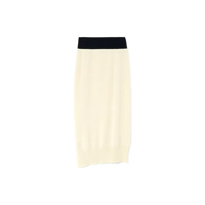 Yohji Yamamoto Knit Long Skirts Women's White-1