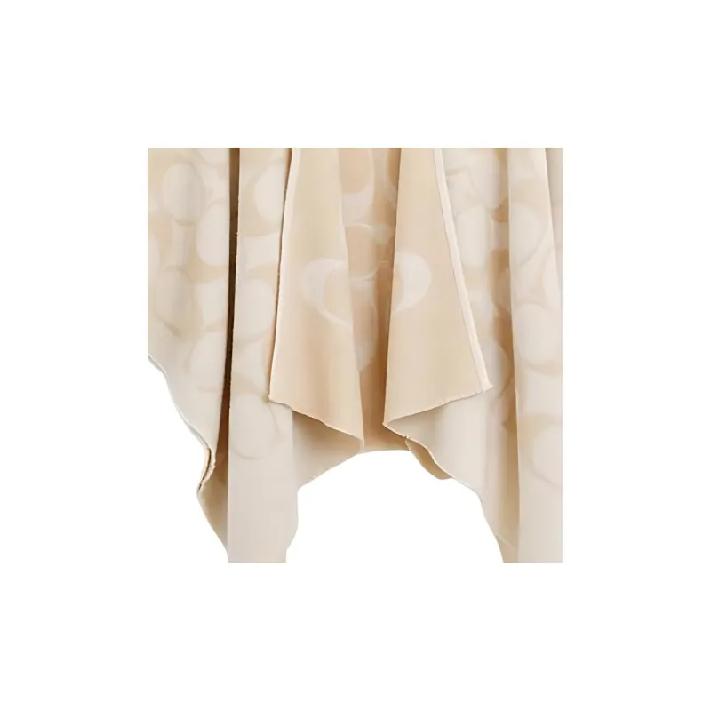 COACH Sheep Wool Polyamide Shawls Women's Chalk White-1