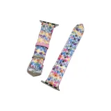 Rainbow/Christmas Color Scheme Collection Woolen Leather Strap