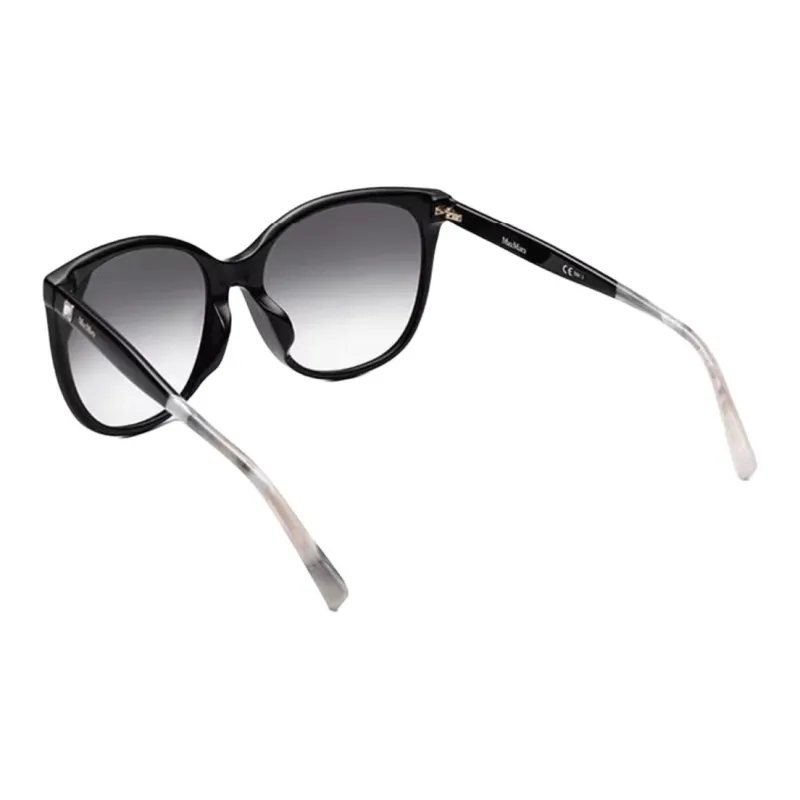MaxMara Plate Frame Cat Eye Sunglasses Women's Black-3