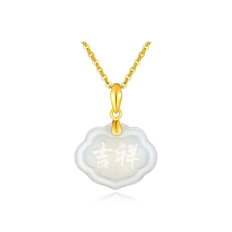 LUKFOOK JEWELLERY Hetian Jade Pendants White Jade Women's-2