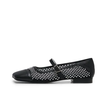 Lost In Echo Flat Ballet Dance Versatile Casual Shoes Women's Black