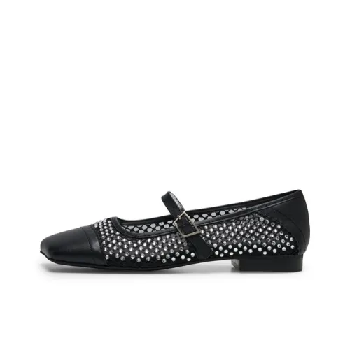 Lost In Echo Flat Ballet Dance Versatile Casual Shoes Women's Black