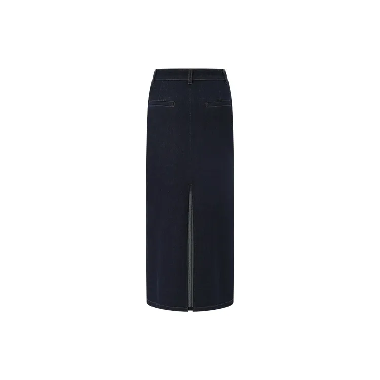 URBAN REVIVO Denim Short Skirts Women's Blue-1