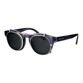 GIORGIO ARMANI Acetate Round Sunglasses Men's Blue