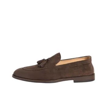 Brunello Cucinelli Slip On Almond Toe Tassel Loafers