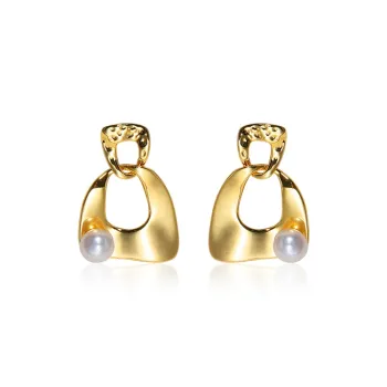IDOKAWA Freshwater Pearl Stud Earrings Women's